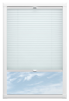 Pleated, White - Perfect Fit Blind